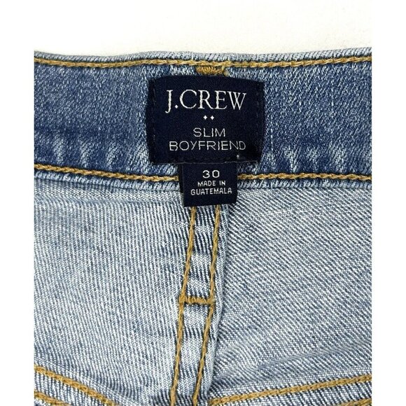 J. Crew Slim Boyfriend Jeans Women's Size 30 Measures 34x28 Classic Comfortable - Picture 8 of 15